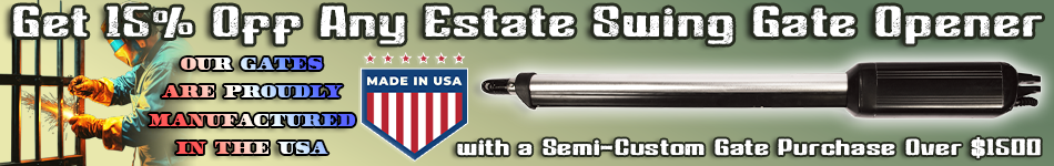 1/2 off a Gate Opener with a Gate Order Over $1500 1/2 off a Gate Opener with a Gate Order Over $1500